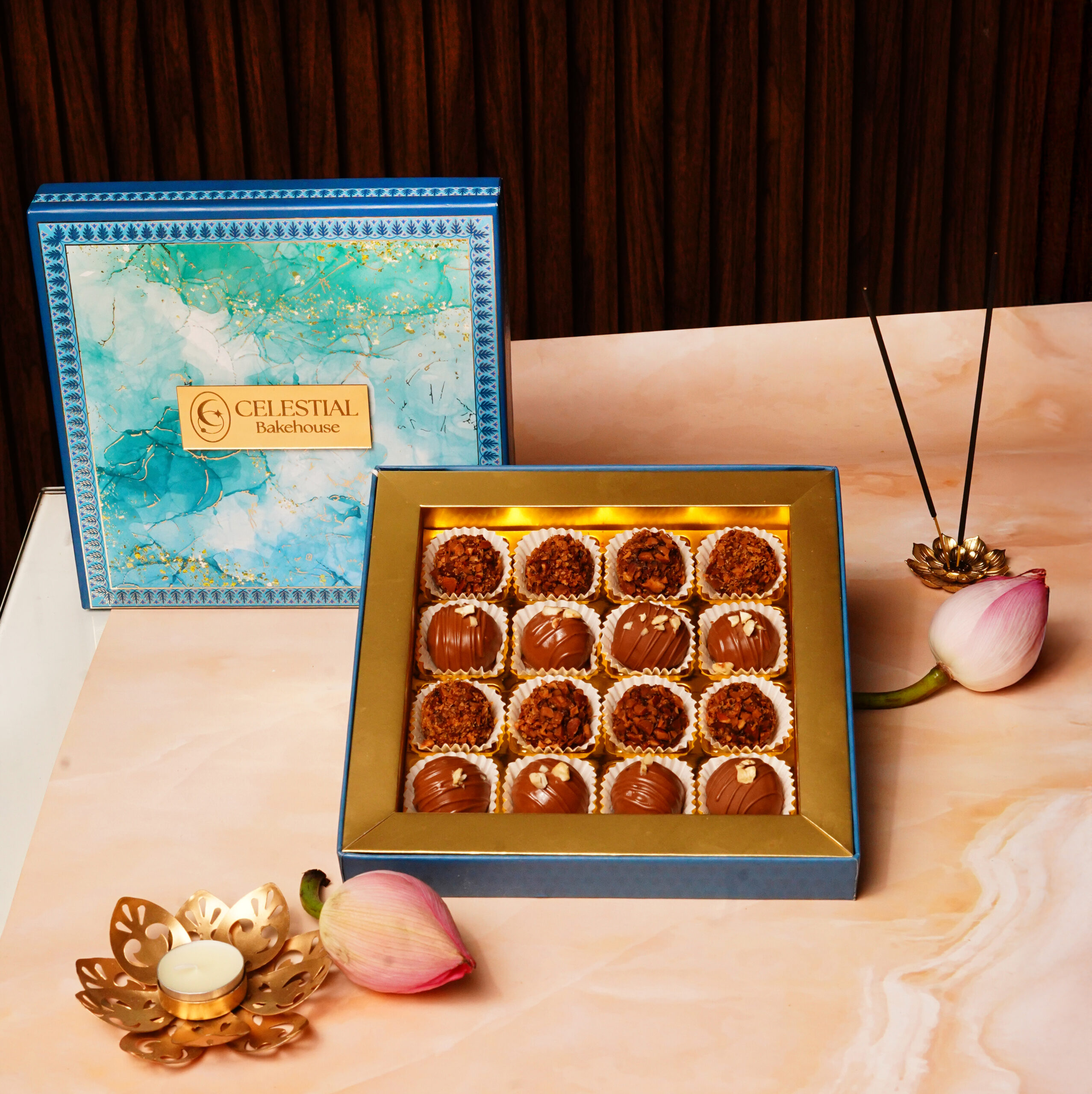 Festive Chocolate Truffles - Box of 16