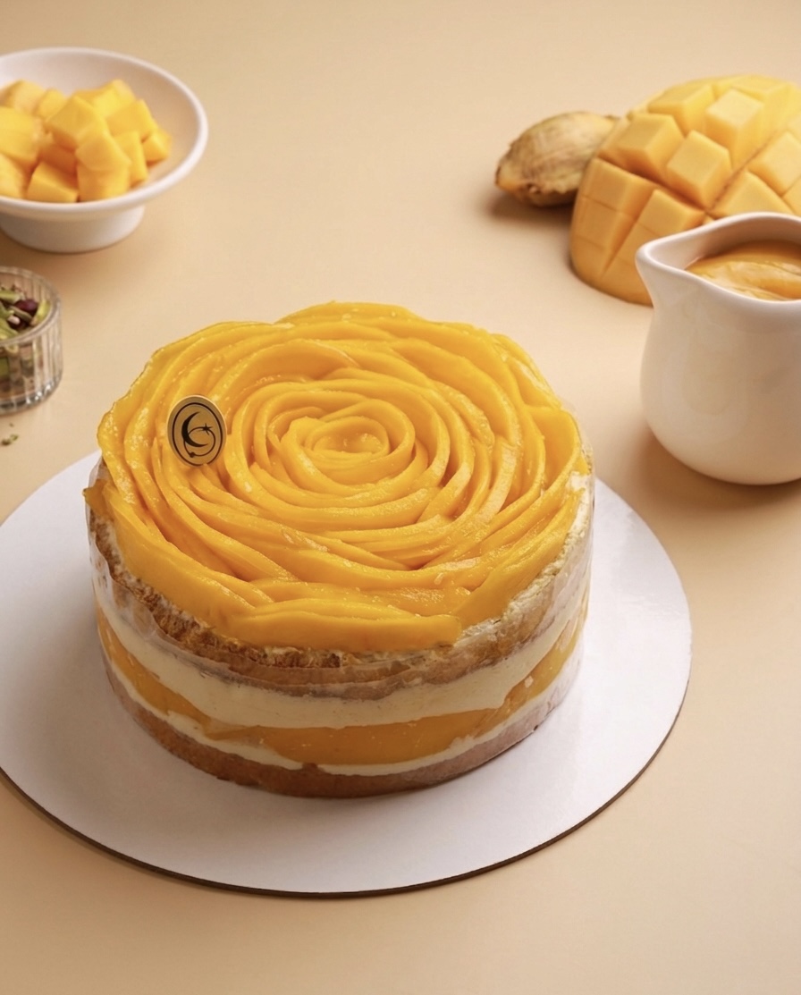 Mangosier (Mango custard Cake)